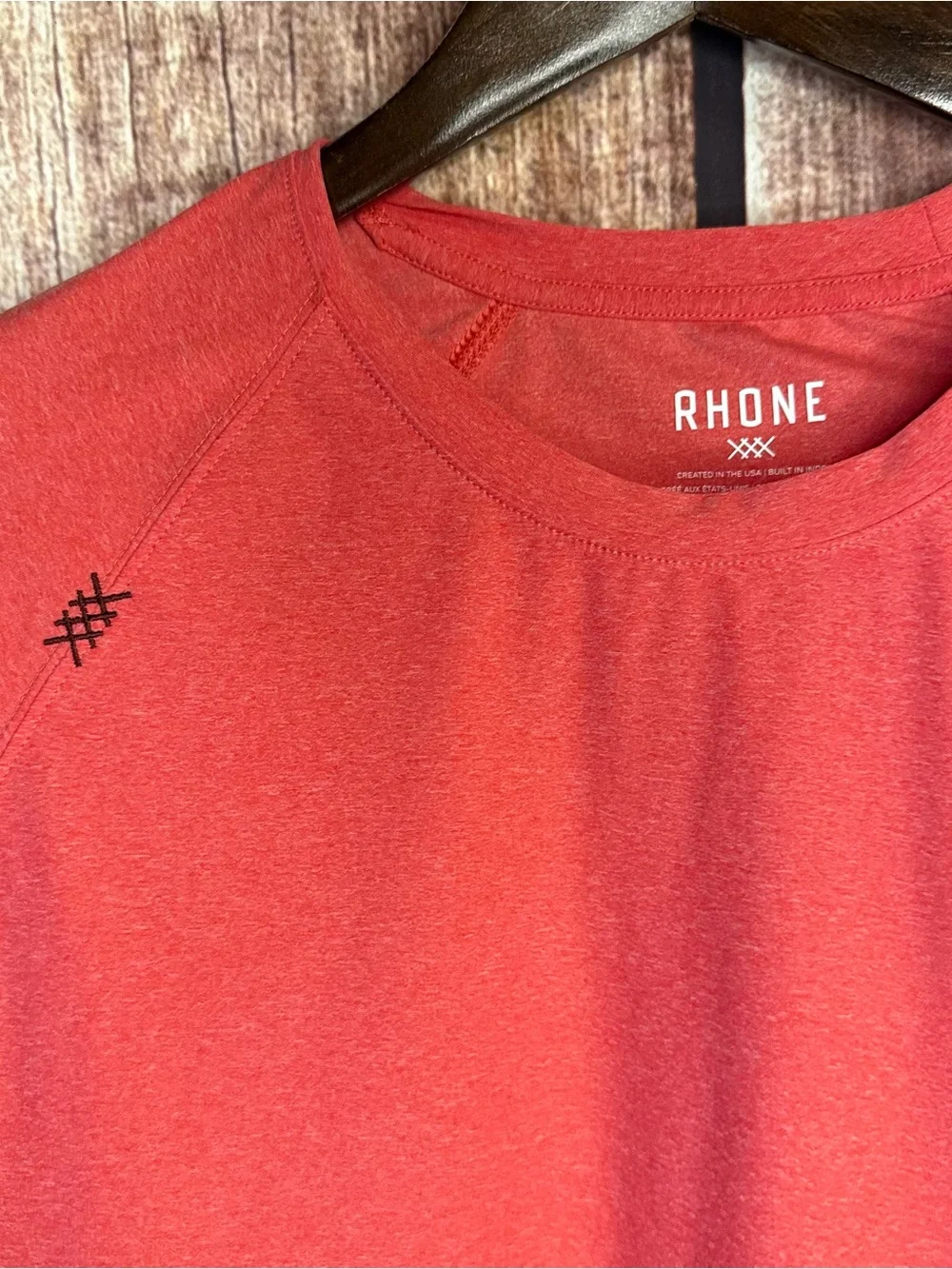 RHONE Red Short-Sleeve Performance Crew Tee